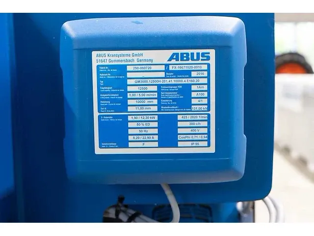 Abus - elv - abus enkelligger bovenloopkraan 12,5 ton - afbeelding 16 van  33