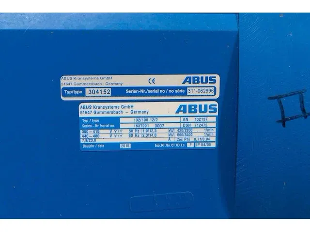 Abus - elv - abus enkelligger bovenloopkraan 12,5 ton - afbeelding 20 van  33