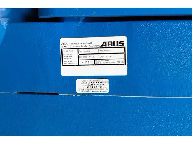 Abus - elv - abus enkelligger bovenloopkraan 12,5 ton - afbeelding 21 van  33