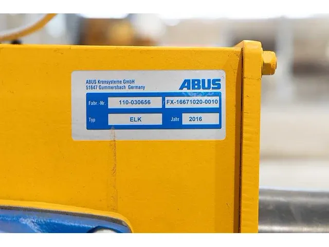 Abus - elv - abus enkelligger bovenloopkraan 12,5 ton - afbeelding 33 van  33