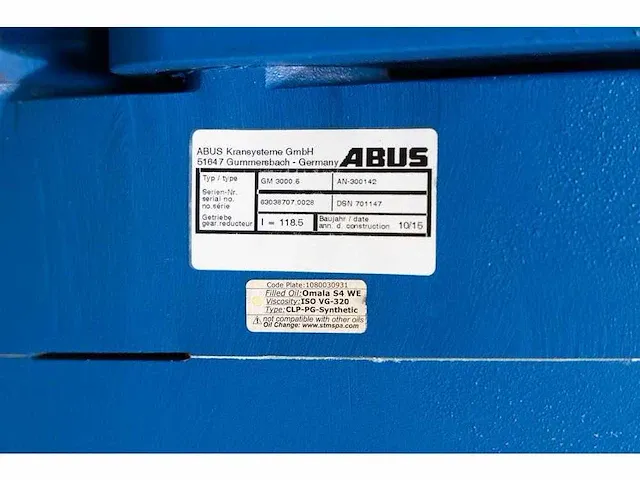 Abus - elv - abus enkelligger bovenloopkraan 12,5 ton - afbeelding 16 van  29