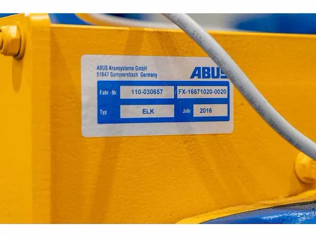Abus - elv - abus enkelligger bovenloopkraan 12,5 ton - afbeelding 27 van  29