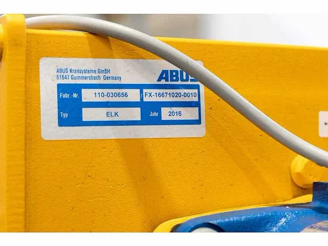 Abus - elv - abus enkelligger bovenloopkraan 12,5 ton - afbeelding 8 van  33