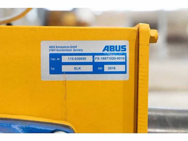 Abus - elv - abus enkelligger bovenloopkraan 12,5 ton - afbeelding 33 van  33