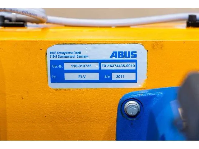 Abus - elv - abus enkelligger bovenloopkraan 3,2 ton - afbeelding 22 van  23