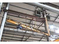 Abus 1000kg wandzwenkkraan met elektrische loopkat en abus takel - afbeelding 2 van  5