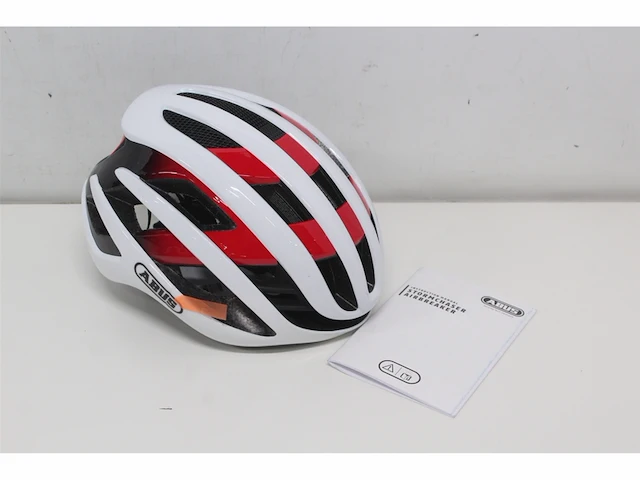 Abus airbreaker racefiets helm hoogwaardige fietshelm voor professionele wielrenners unisex wit maat s - afbeelding 4 van  5