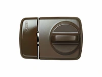 Abus extra deurslot 7510 met draaiknop voor deuren met smalle frameprofielen bruin - afbeelding 1 van  3