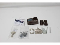 Abus extra deurslot 7510 met draaiknop voor deuren met smalle frameprofielen bruin - afbeelding 2 van  3
