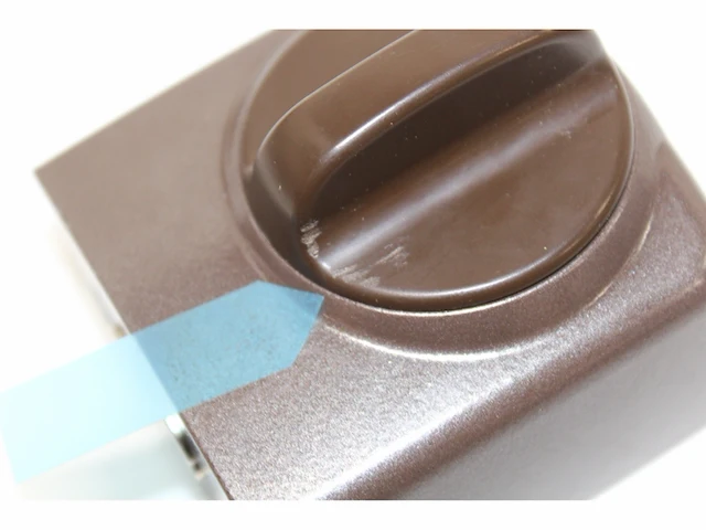 Abus extra deurslot 7510 met draaiknop voor deuren met smalle frameprofielen bruin - afbeelding 3 van  3