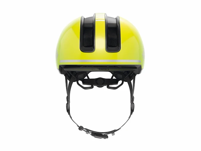 Abus hudy fietshelm signal yellow m 54 - 58 cm - afbeelding 3 van  5