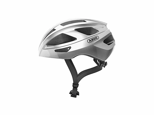 Abus macator fietshelm maat s 51-55 cm zilver - afbeelding 1 van  3