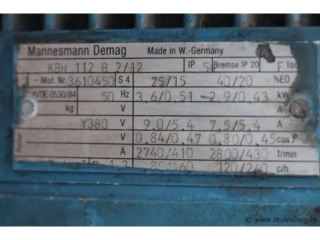 Abus portaalkraan 3200 kg met demag bovenloop kraan - afbeelding 37 van  48
