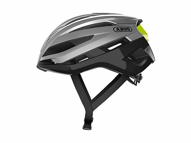 Abus storm chaser racefiets helm voor professionele wielrenners voor dames en heren zilver maat l - afbeelding 1 van  4