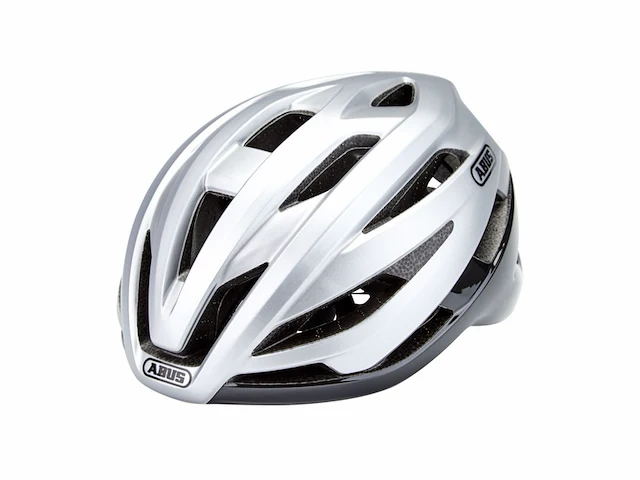 Abus storm chaser racefiets helm voor professionele wielrenners voor dames en heren zilver maat l - afbeelding 2 van  4