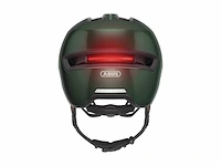 Abus urban-helm hud-y magnetisch oplaadbaar led-achterlicht & magneetsluiting maat m groen - afbeelding 2 van  6