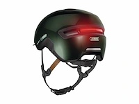 Abus urban-helm hud-y magnetisch oplaadbaar led-achterlicht & magneetsluiting maat m groen - afbeelding 4 van  6