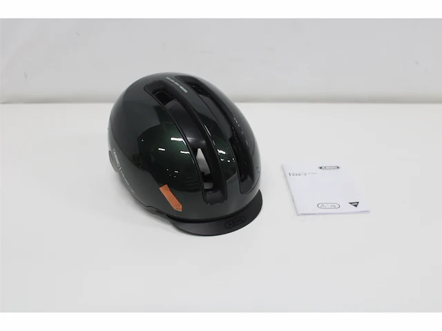 Abus urban-helm hud-y magnetisch oplaadbaar led-achterlicht & magneetsluiting maat m groen - afbeelding 5 van  6