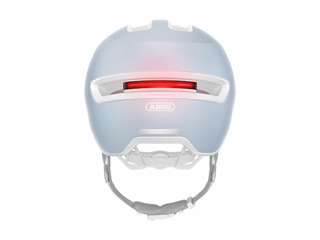 Abus urban helm hudy met magnetisch oplaadbaar led achterlicht puur aqua maat l - afbeelding 2 van  4