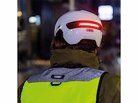Abus urban helm hudy met magnetisch oplaadbaar led achterlicht puur aqua maat l - afbeelding 3 van  4
