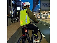 Abus urban helm hudy met magnetisch oplaadbaar led achterlicht puur aqua maat l - afbeelding 4 van  4
