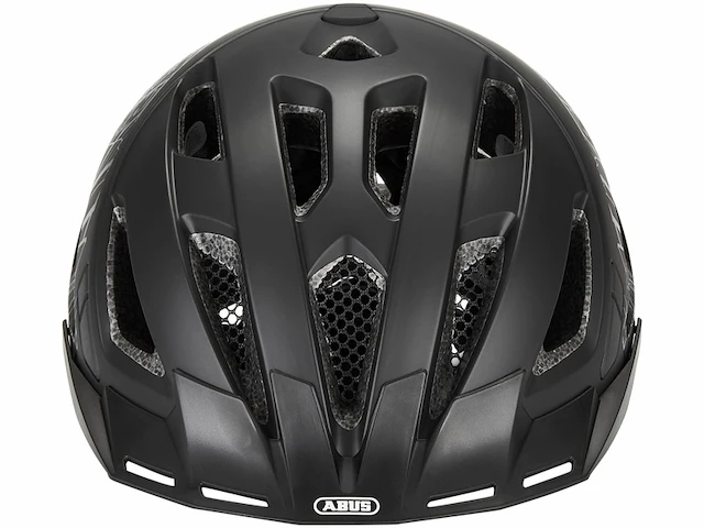 Abus urban-i 3.0 moderne fietshelm met achterlicht voor stadsverkeer zwart, maat m - afbeelding 3 van  4