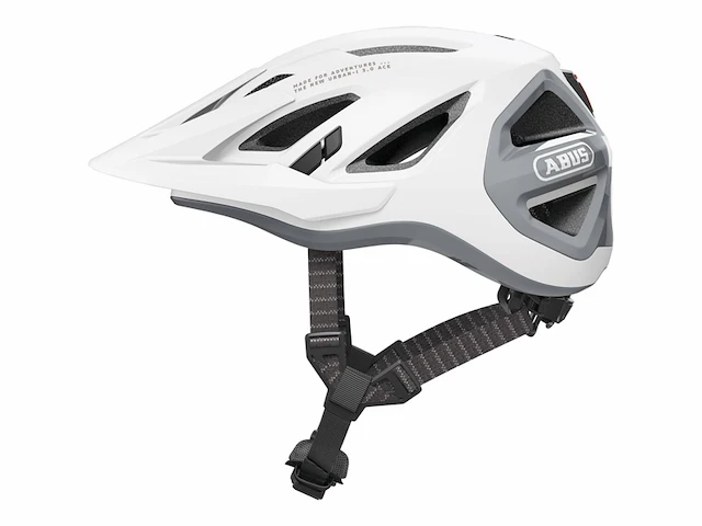 Abus urbani 3.0 ace fietshelm polar wit m (52 - 58 cm) - afbeelding 1 van  2