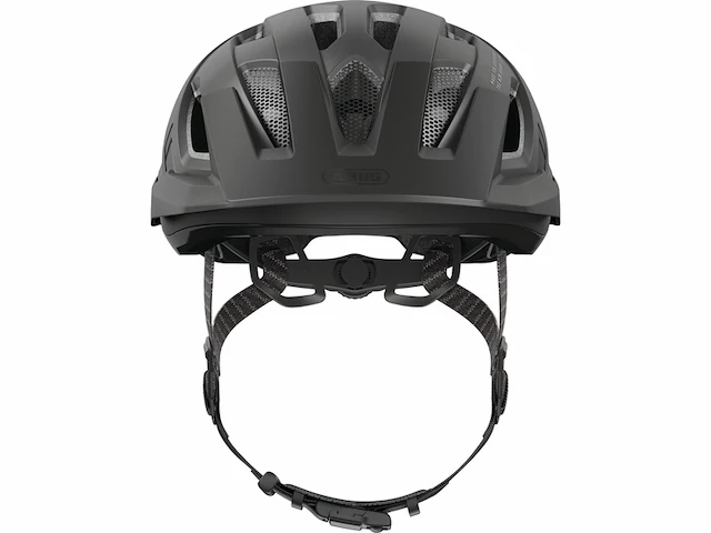 Abus urbani 3.0 ace sportieve fietshelm met ledachterlicht verlengd scherm en magneetsluiting zwart maat s - afbeelding 2 van  5