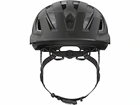 Abus urbani 3.0 ace sportieve fietshelm met ledachterlicht verlengd scherm en magneetsluiting zwart maat s - afbeelding 2 van  5