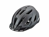 Abus urbani 3.0 moderne fietshelm met achterlicht voor stadsverkeer voor dames en heren donkergrijs maat s - afbeelding 2 van  4