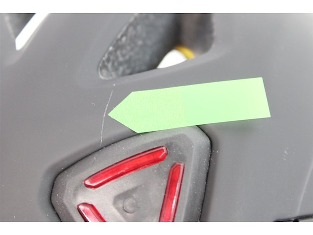 Abus velvet black m helm, unisex volwassenen, zwart (rood) - afbeelding 4 van  4