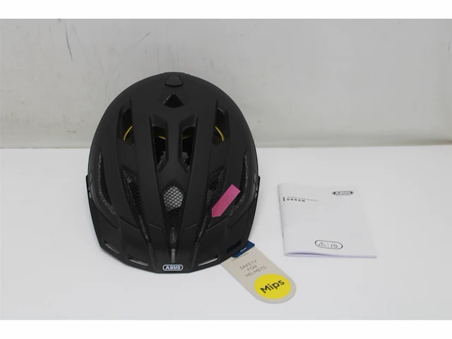 Abus velvet black m helm volwassen unisex zwart (rood) - afbeelding 3 van  4