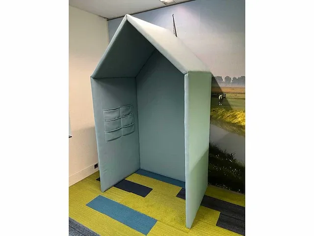 Abv cabane big - akoestische belcel/ cabine - licht blauw - afbeelding 4 van  11