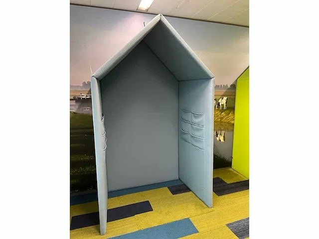 Abv cabane big - akoestische belcel/ cabine - licht blauw - afbeelding 7 van  11