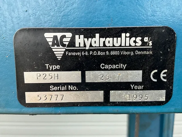 Ac hydraulics p25h hydraulische pers - afbeelding 9 van  9