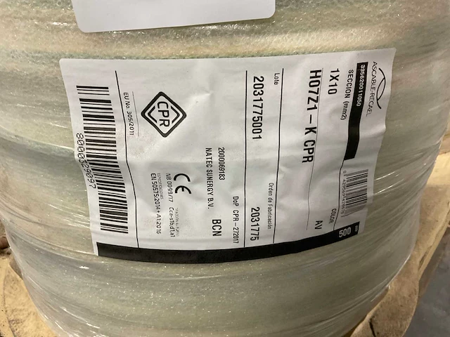 Acable recael - aardingskabel op haspel 1x10mm (500m) - afbeelding 3 van  3