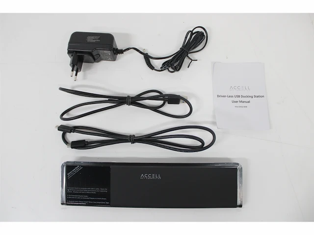 Accell driver-minder usb-c 4k dockingstation - 2 hdmi, 3 usb 3.1 gen 2 10 gbps, gigabit ethernet- en audiopoorten zwart - afbeelding 5 van  5