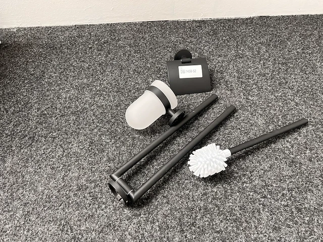 Accessoireset mat zwart - afbeelding 1 van  2