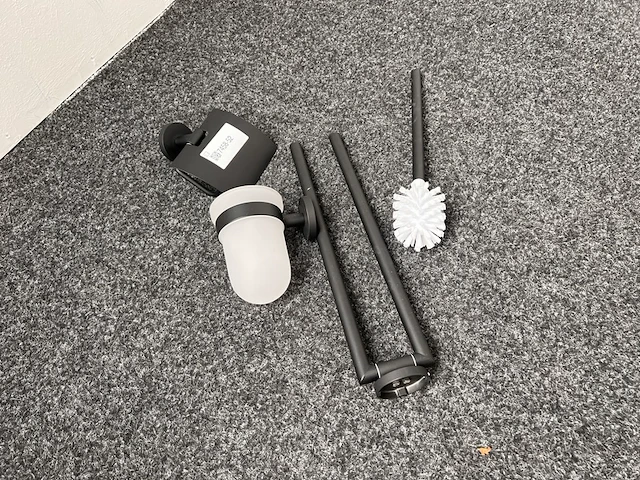 Accessoireset mat zwart - afbeelding 2 van  2