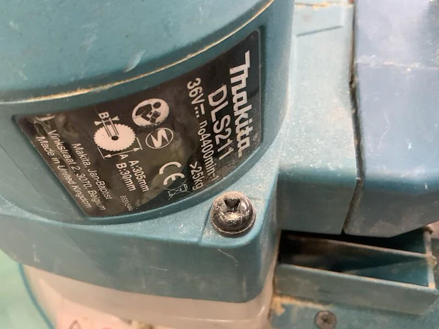 Accu afkortzaag makita, dls211, blauw, bouwjaar 2019 - afbeelding 7 van  8