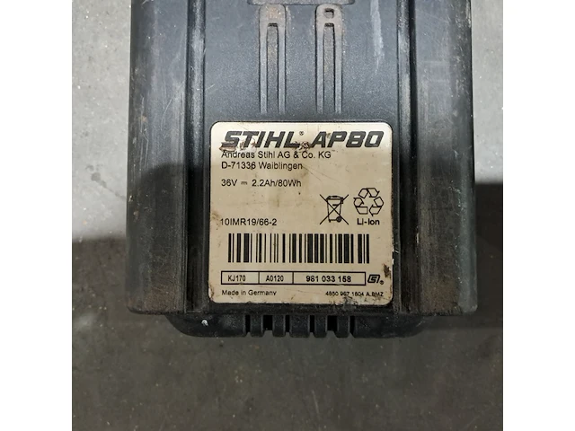 Accu bladblazer, stihl, bga 85, 2016 - afbeelding 6 van  14