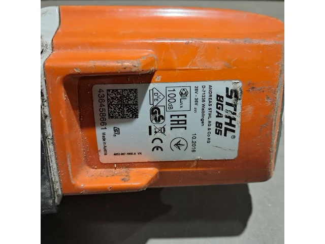 Accu bladblazer, stihl, bga 85, 2016 - afbeelding 11 van  14