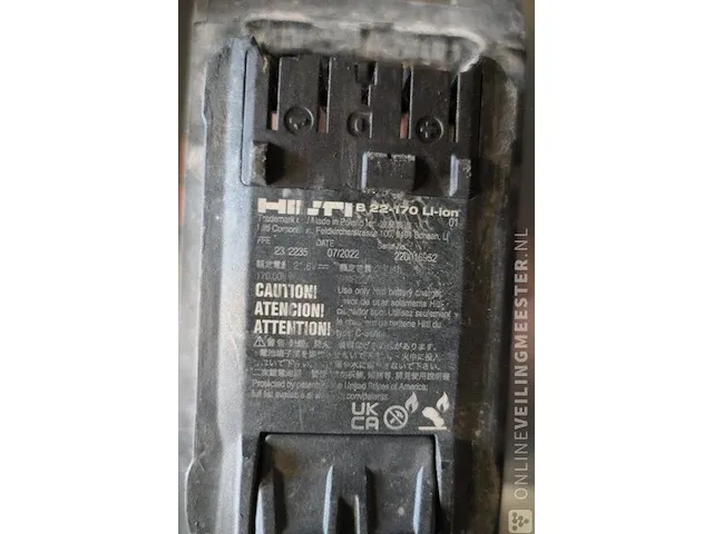Accu boorhamer hilti, te 6-22 - afbeelding 6 van  7