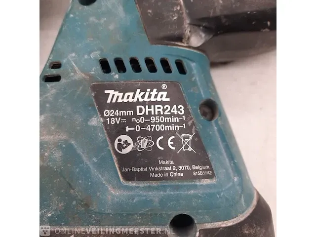Accu boorhamer makita, dhr243, bouwjaar 2019 - afbeelding 10 van  13