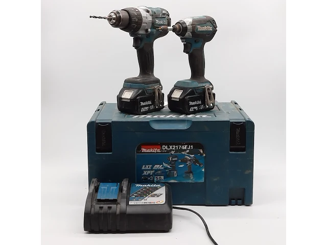 Accu boormachine en 1x accu slagschroevendraaier makita - afbeelding 1 van  16