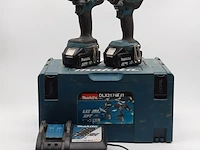 Accu boormachine en 1x accu slagschroevendraaier makita - afbeelding 1 van  16