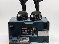 Accu boormachine en 1x accu slagschroevendraaier, makita - afbeelding 1 van  16