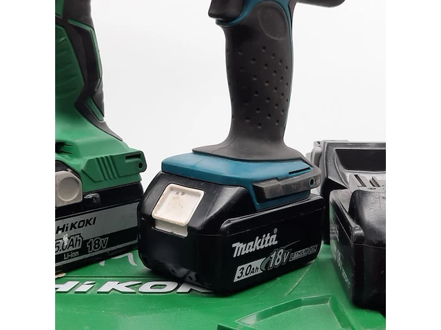 Accu boormachine en 1x accu slagschroevendraaier, makita/hikoki - afbeelding 14 van  18