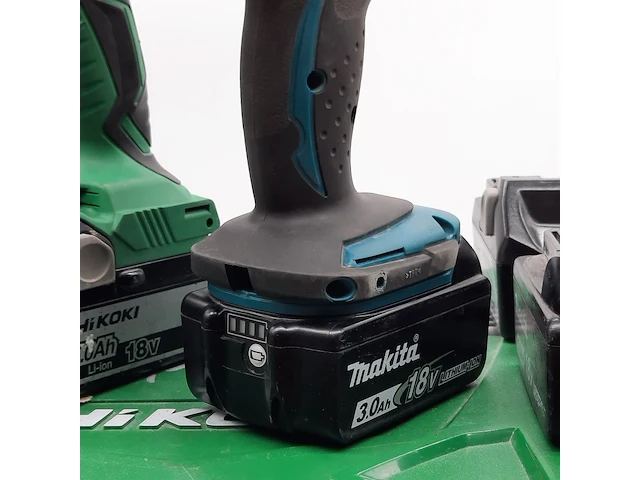 Accu boormachine en 1x accu slagschroevendraaier, makita/hikoki - afbeelding 16 van  18