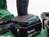 Accu boormachine en 1x accu slagschroevendraaier, makita/hikoki - afbeelding 16 van  18